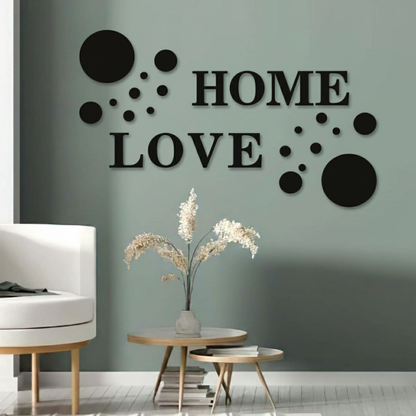 26-Piece Acrylic 3D HOME LOVE Wall Décor