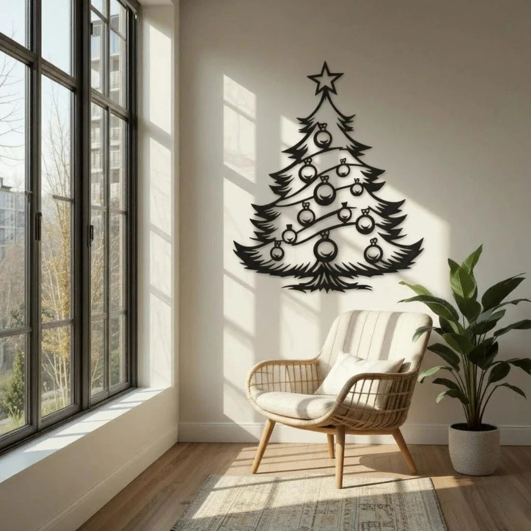 Elegant Christmas Tree Acrylic Wall Art