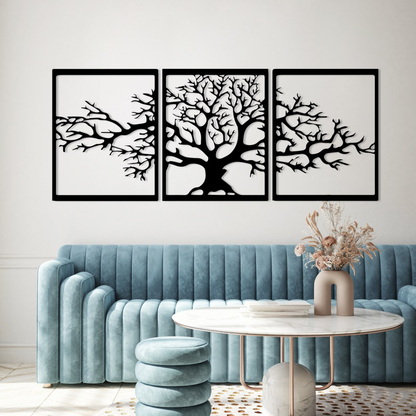 3-Piece Tree of Life Acrylic Wall Art