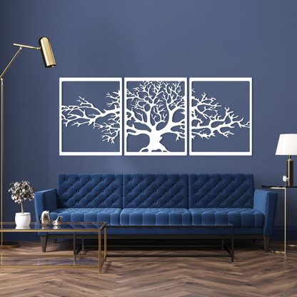 3-Piece Tree of Life Acrylic Wall Art