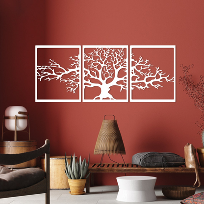 3-Piece Tree of Life Acrylic Wall Art
