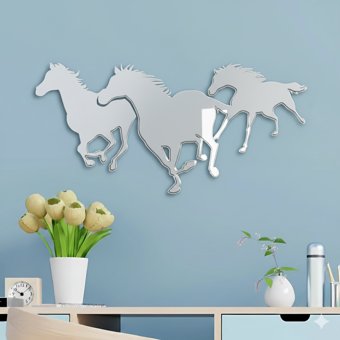 3D Acrylic Horse Wall Art Décor for Home & Office