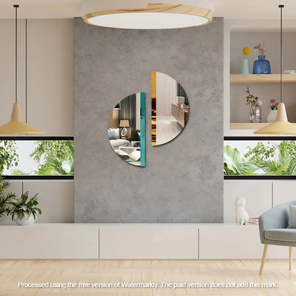 Abstract Mirror Wal Decor