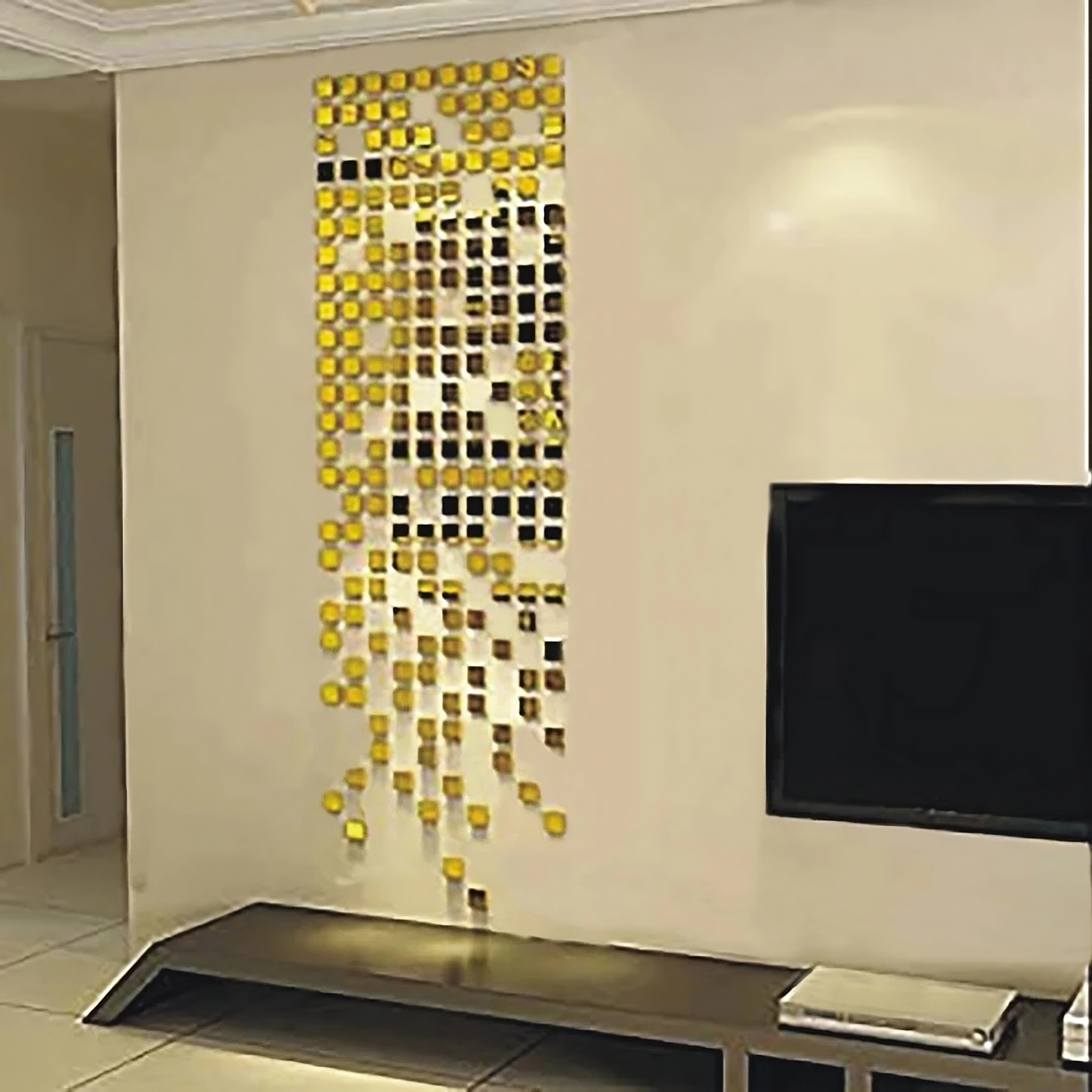 Acrylic Gold Square Fall For Home and Office Decor - AWA-013