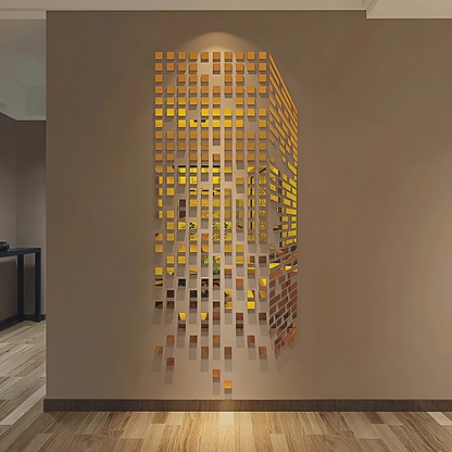 Acrylic Gold Square Fall For Home and Office Decor - AWA-013