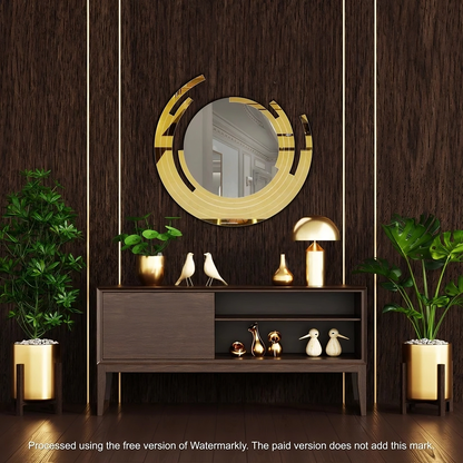 Elegant Round Acrylic Mirror