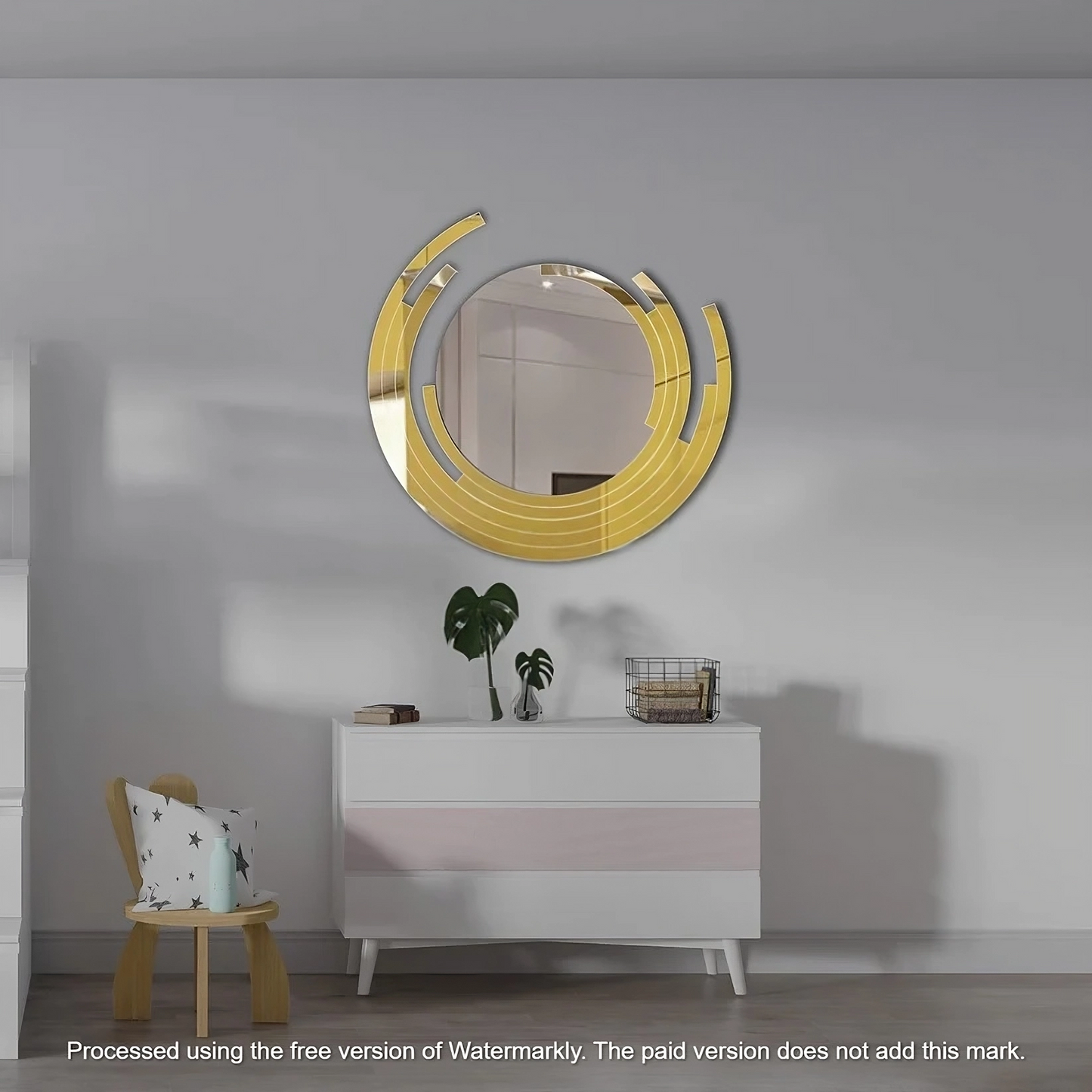Elegant Round Acrylic Mirror