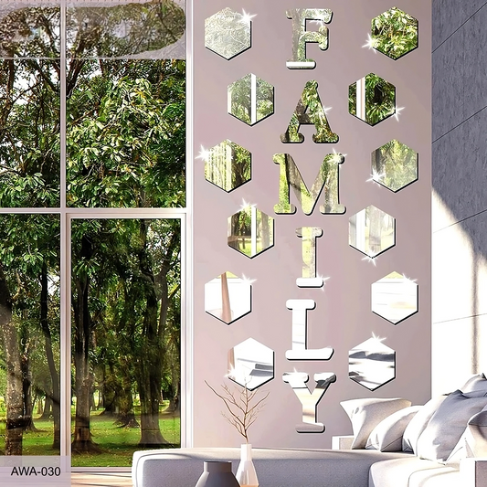 Family Sign Letters Wall Decor  for Home decoration - AWA-030