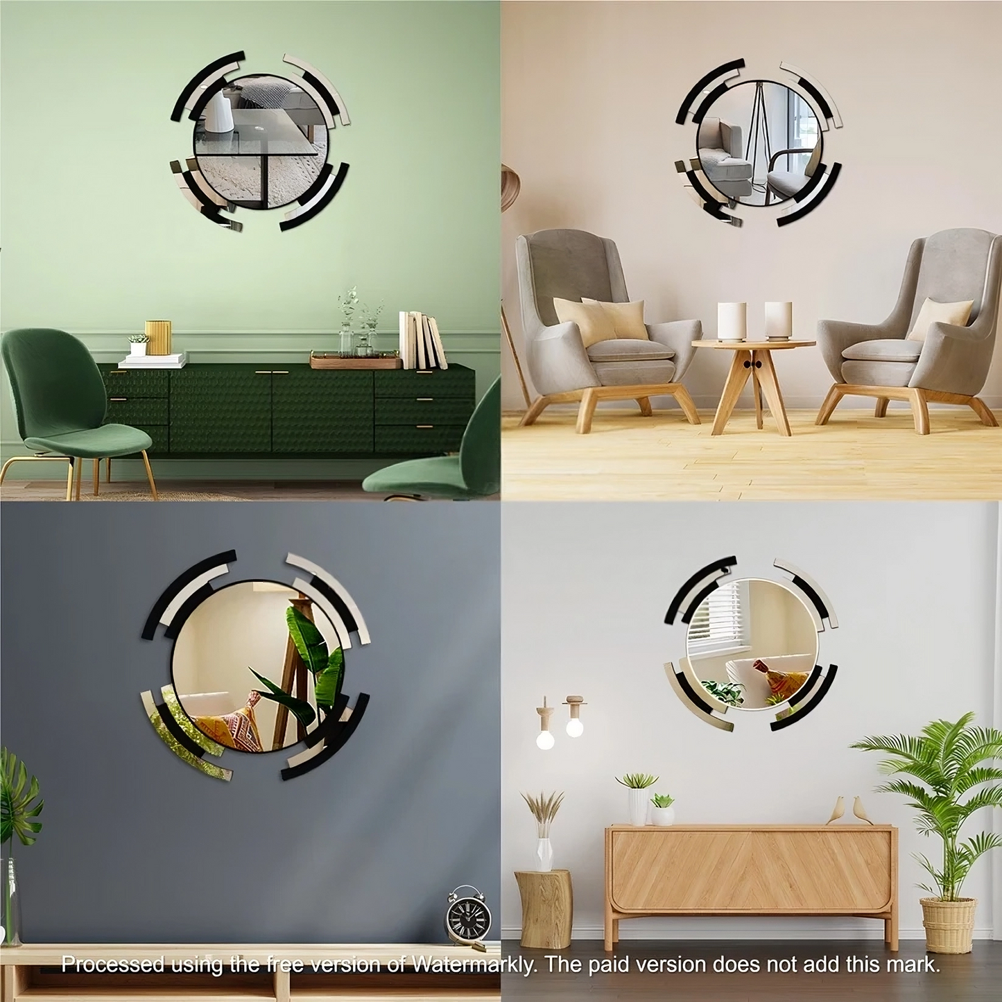 Elegant Round Acrylic Mirror