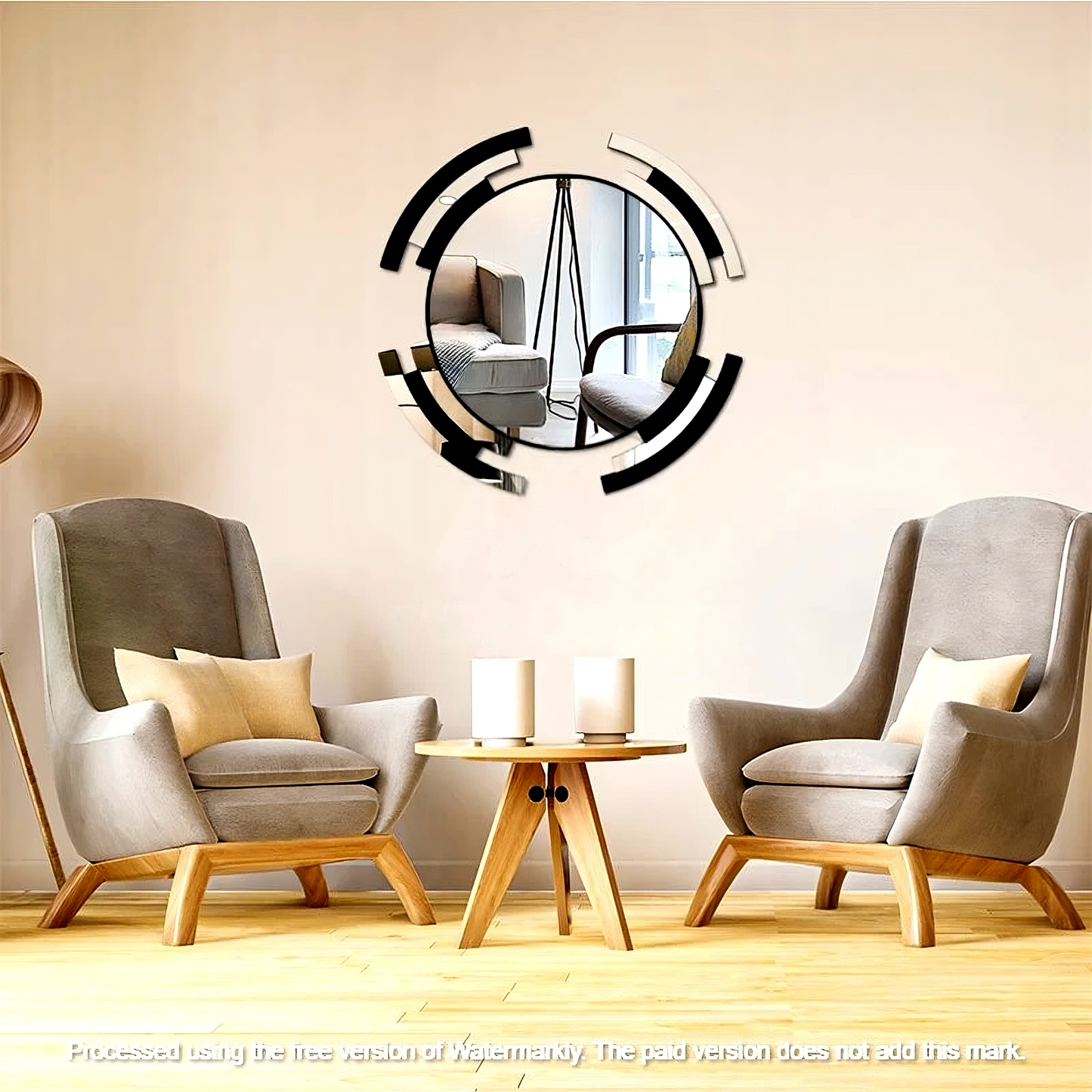Elegant Round Acrylic Mirror